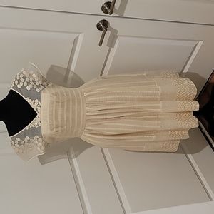 Anthropologie Size 10 Moulinette Soeurs Ivory Dress